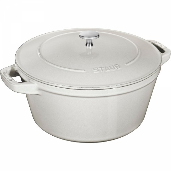 Zestaw 2 Naczyń + Pokrywka 24 Cm Truflowy Staub