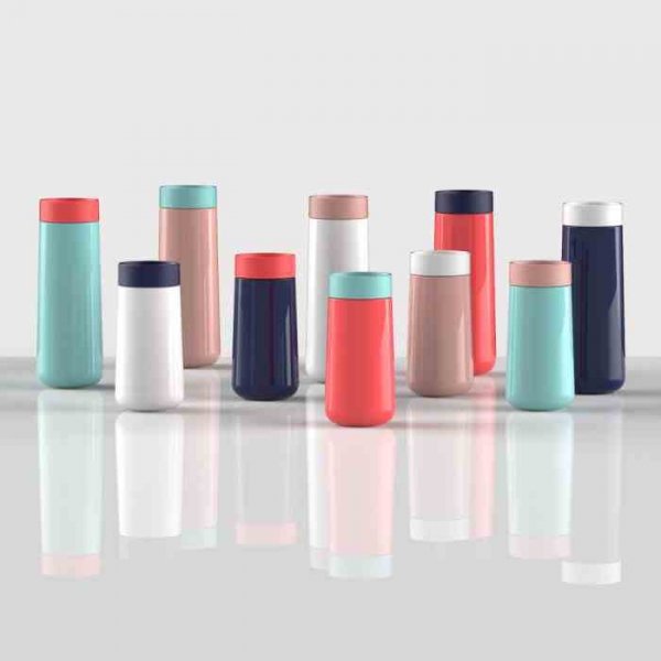 Lund London Kubek podróżny 350ml mięta/koral, Active