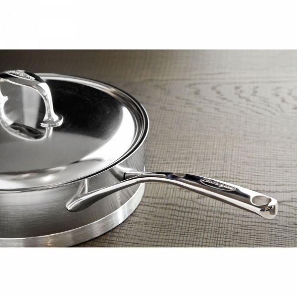 Patelnia Głęboka 2H Z Pokrywką 24 Cm Atlantis 7 Demeyere