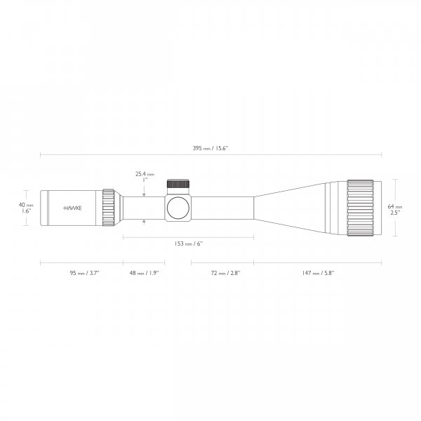 Luneta celownicza Hawke Vantage 1&quot; 6-24x50 AO IR Mil Dot