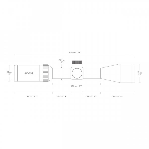 Luneta celownicza Hawke Vantage 1&quot; 3-9x40 30/30