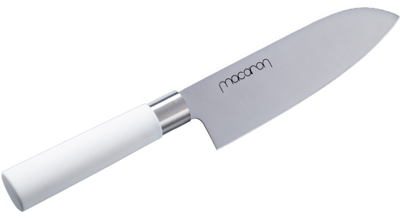 Satake Macaron White Nóż Santoku 17 cm