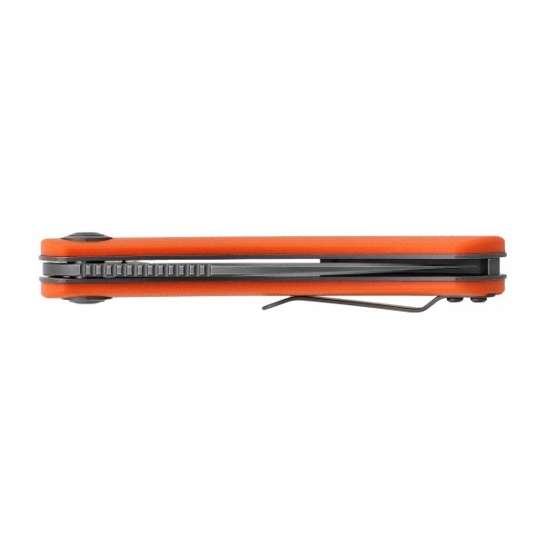 Nóż składany Trollsky Knives Mandu pomarańczowy G10