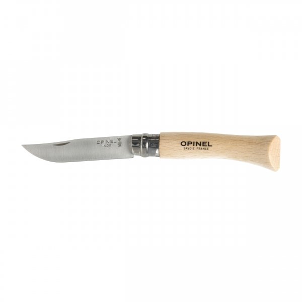 Nóż składany Opinel 7 inox buk w blistrze