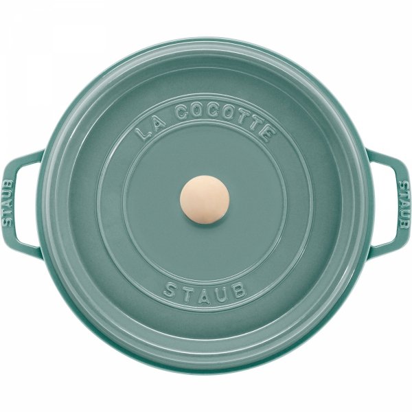 Garnek żeliwny Okrągły 5.2 Ltr, Eukaliptusowy La Cocotte Staub