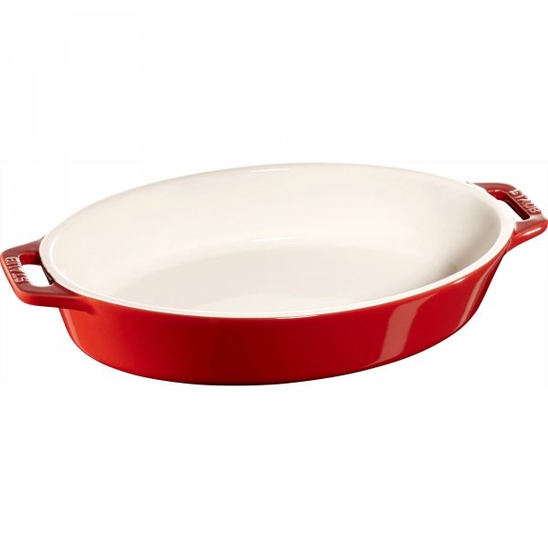 Owalny Półmisek Ceramiczny 1.1l Czerwony Cooking Staub
