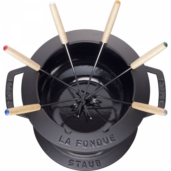 Zestaw Do Fondue 20 Cm, Czarny Staub