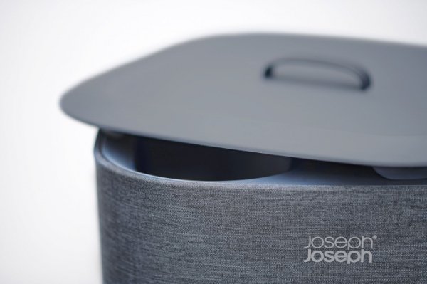 JJ-Kosz podwójny na pranie 60 l Tota, czarny