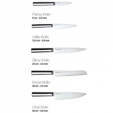 Korkmaz Kpl. 5 szt. noże kuchenne w bloku Pro - Chef Set