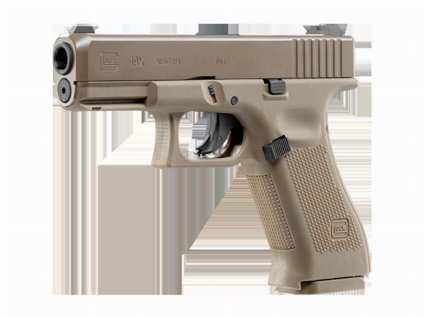 Pistolet wiatrówka Glock 19X 4,5 mm coyote BB CO2
