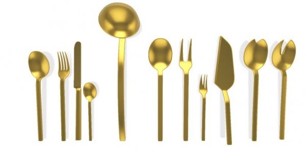 MEPRA-Zestaw sztućców do sałat 2el.Box Oro Ice,Sti