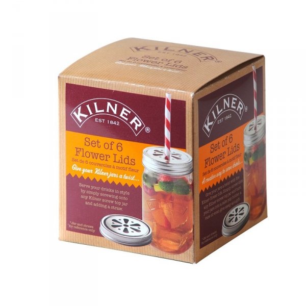 Kilner  Zestaw 6 zakrętek do słoików z uchem