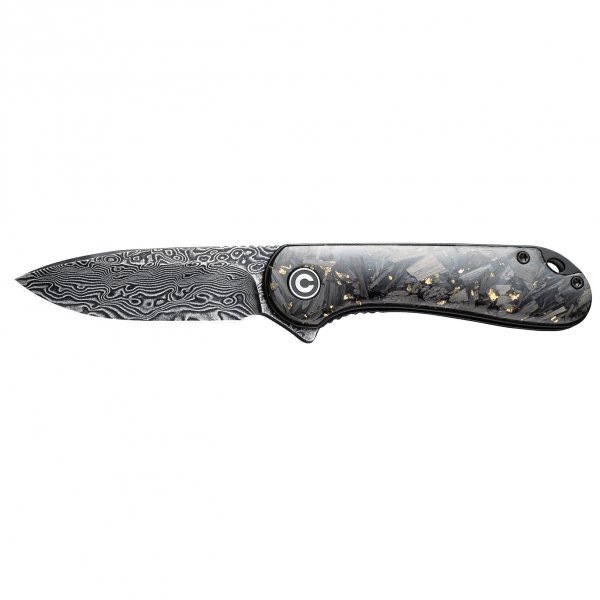 Nóż składany Civivi Elementum C907C-DS1 shredded carbon fiber / golden  black