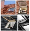 Okno Dachowe Velux GTL 3070 Uw = 1,3 Drewniane Okno klapowo-obrotowe do poddaszy i jednocześnie wyjście na dach, z szybą energooszczędną, hartowaną i laminowaną P2A