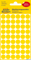 Kółka do zaznaczania żółte 3144 Q12 5ark. Avery Zweckform