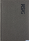 Kalendarz A5 STANDARD książkowy (KS1), 15 - grafit fabric 2024 TELEGRAPH