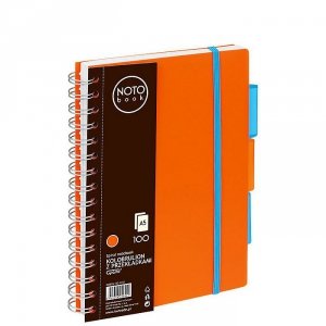 Kołobrulion Grand NOTObook A5 100k pomarańczowy kratka 150-1410 3 przekładki
