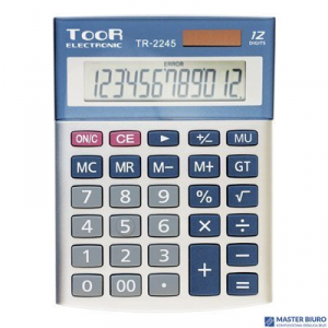 Kalkulator TOOR TR-2245, 12 pozycyjny, podwójne zasilanie 120-1424