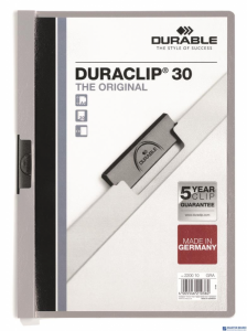 Skoroszyt DURABLE DURACLIP Original 30 szary 2200-10