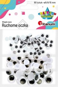 Oczka ruchome mix rozmiarów (80) 361947 TITANUM (X)
