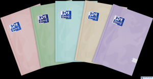 Brulion Oxford Touch Pastelowy A5 96 kartek 90 g kratka 5x5 mm 400175292