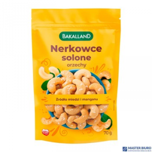 Orzechy nerkowca solone 70g BAKALLAND