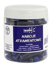 Naboje atramentowe czarne (100) słoik LAMBO