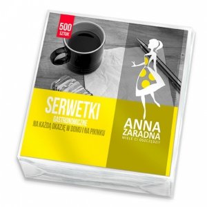 ANNA ZARADNA Serwetki gastronomiczne, 15x15cm, 500 szt., biały, ST-AZ-000326