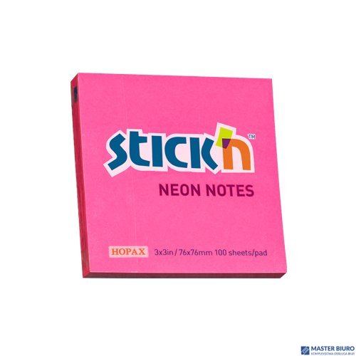 Bloczek STICK N 76x76mm ciemnoróżowy neonowy 100k 21165 STICK N