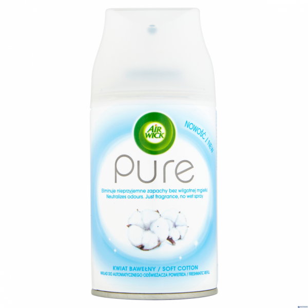 AIR WICK wkład do odświeżacza 250ml PURE Kwiat Bawełny *70279