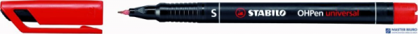 Foliopis STABILO OHPen niezmywalny 0.4mm czerwony 841/40