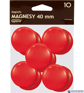 Magnesy 40mm GRAND czerwone  (10szt ) 130-1701