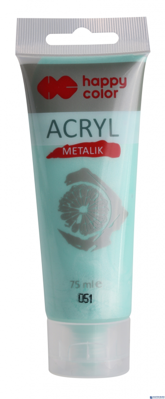 Farba akrylowa 75ml, miętowy metalik, Happy Color HA 7370 0075-051 SALE