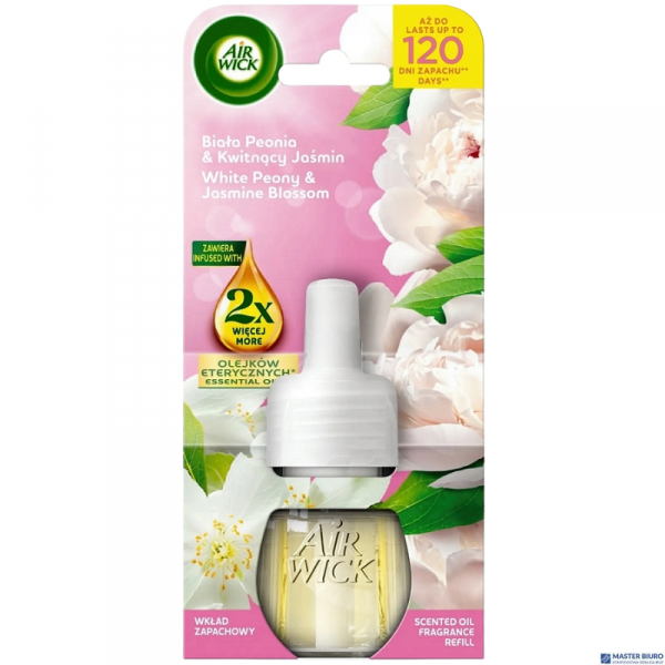 AIR WICK odświeżacz Elektryczny wkład 19 ml Biała Peonia & Kwitnący Jaśmin 18208