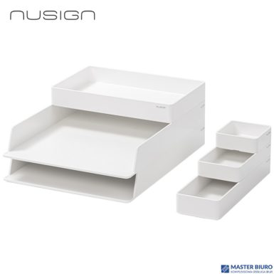 Zestaw organizacyjny Nusign ENS001, 6 elementów, biały ENS001-WH Deli