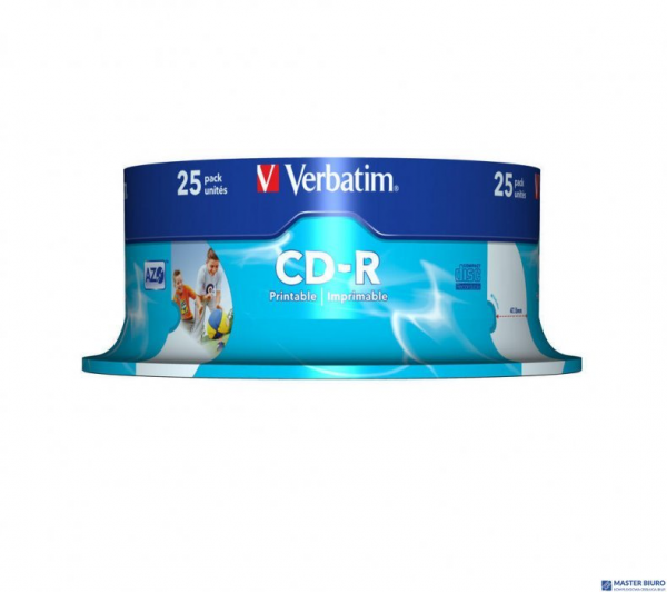 Płyta CD-R VERBATIM CAKE (25) do nadruku 43439 Wide DataLife+AZO SALE