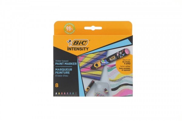 Markery akrylowe BIC Intensity Classic Paint mix Pudełko 8szt 527430
