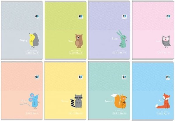 Zeszyt A5 32k. linia  B&B KIDS PASTEL  INTERDRUK 1311 (X)