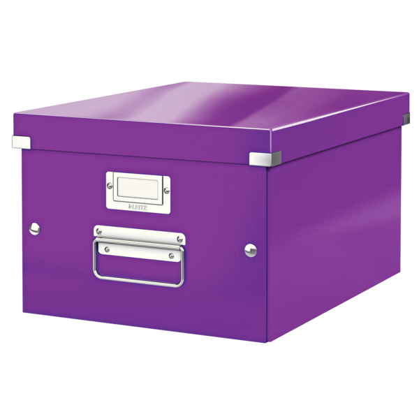 Pudełko LEITZ Click & Store A4 fioletowe 60440062
