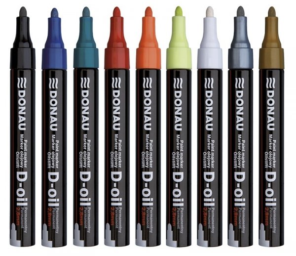 Marker olejowy DONAU D-Oil, okrągły, 2,8mm, niebieski, 7369001PL-10