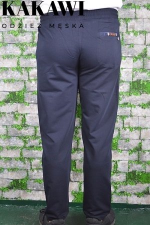 Spodnie męskie dresowe granatowe nadwymiar