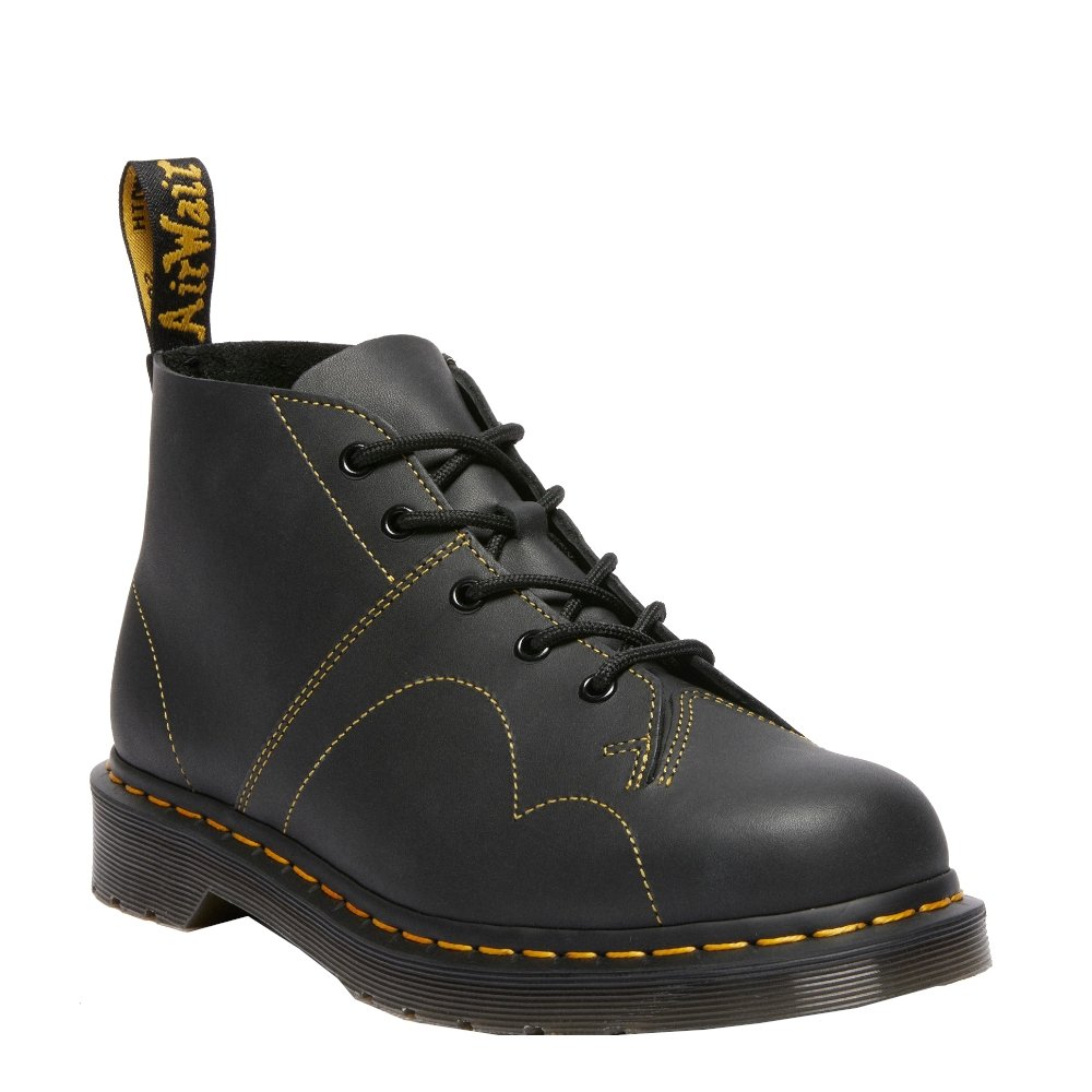 Buty Dr. Martens CHURCH MONKEY BOOTS Black Greasy 41089001