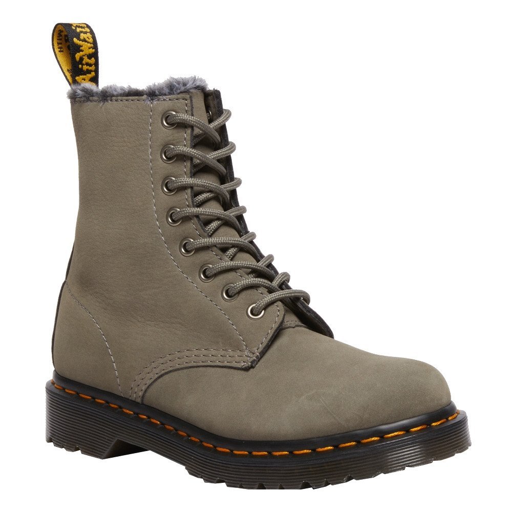 Buty Dr. Martens 1460 SERENA Nickel Grey Milled Nubuck 30953059