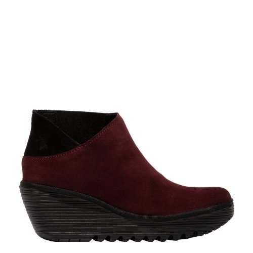 Botki Fly London YEGO Wine Black Oil Suede P501400011