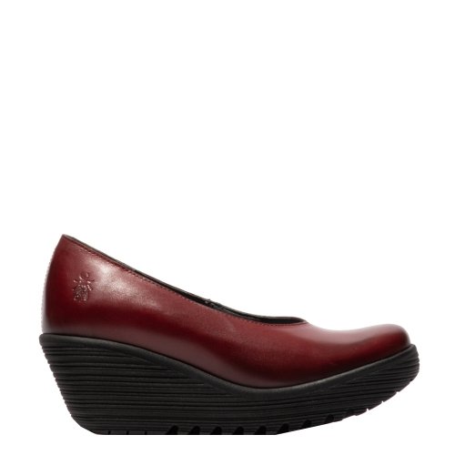Półbuty damskie Fly London LORT 389 skórzane czerwony P145389001