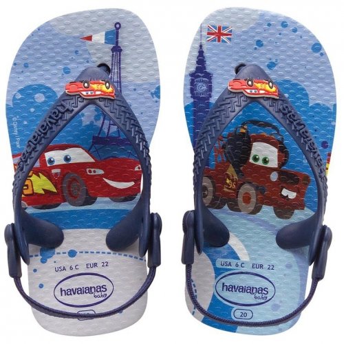 Klapki Havaianas BABY CARS Ice Grey