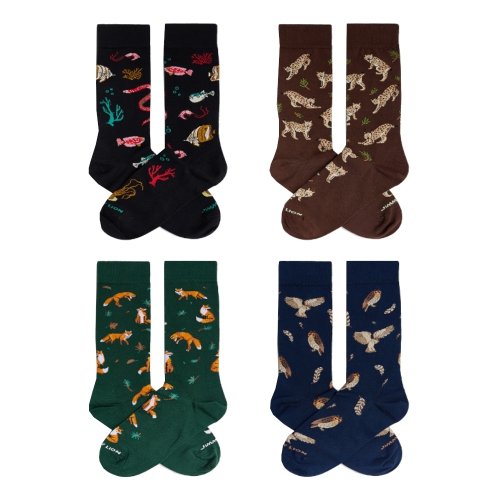 Skarpety bawełniane Jimmy Lion THE NIGHT COLLECTION PACK 4-pak multikolor