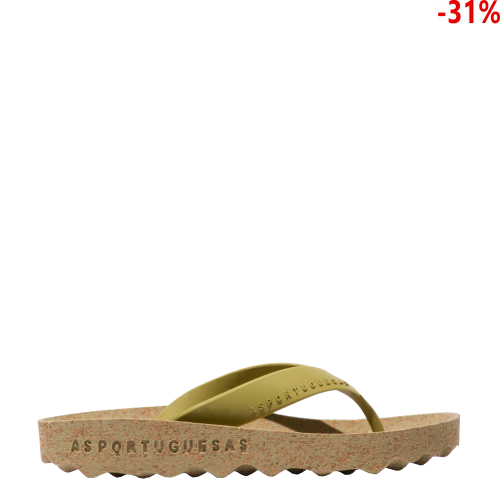 Klapki Asportuguesas FEEL Military Gold P018075006
