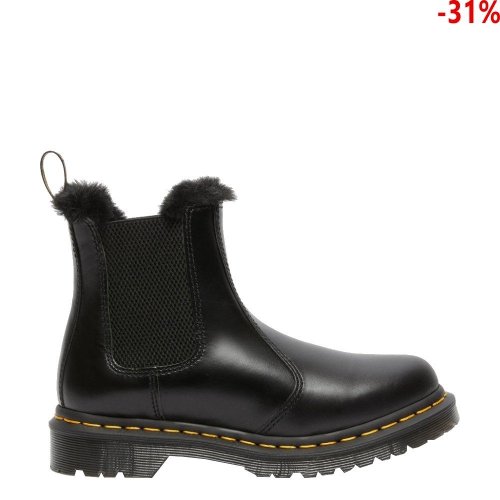 Sztyblety Dr. Martens 2976 LEONARE FAUX FUR Dark Grey Atlas 26332021 OCIEPLANE