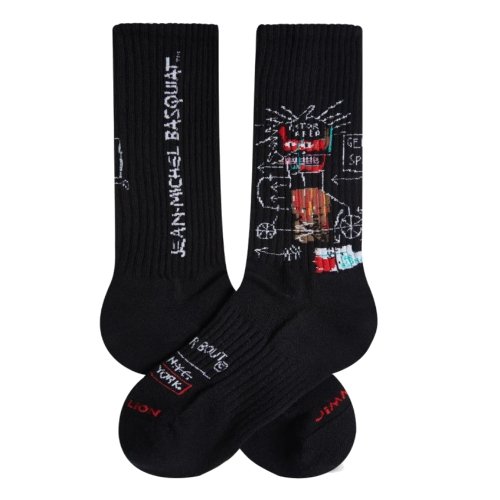 Skarpety bawełniane Jimmy Lion BASQUIAT GEM SPA czarny